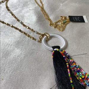 ✅New INC long tassel necklace